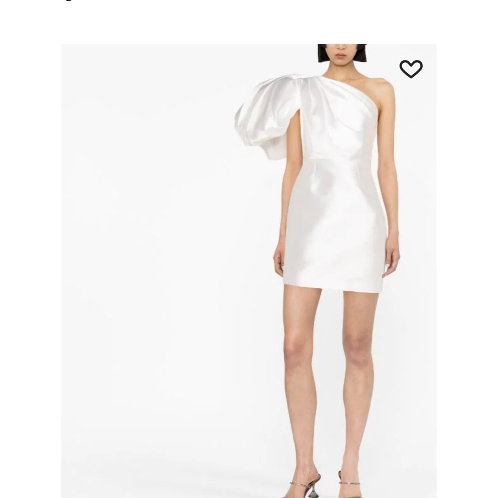 Solace London one-shoulder puff-sleeve
